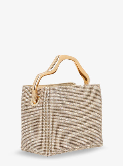 Cult Gaia Solene Mini Handbag With All-Over Crystals
