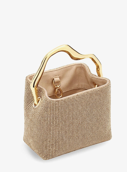 Cult Gaia Solene Mini Handbag With All-Over Crystals