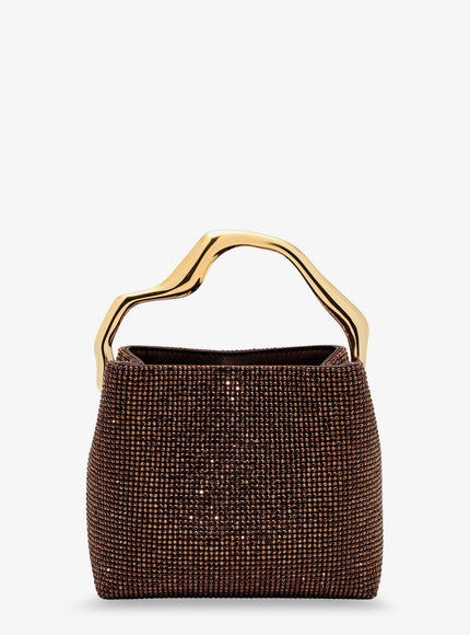 Cult Gaia Solene Mini Handbag With All-Over Crystals