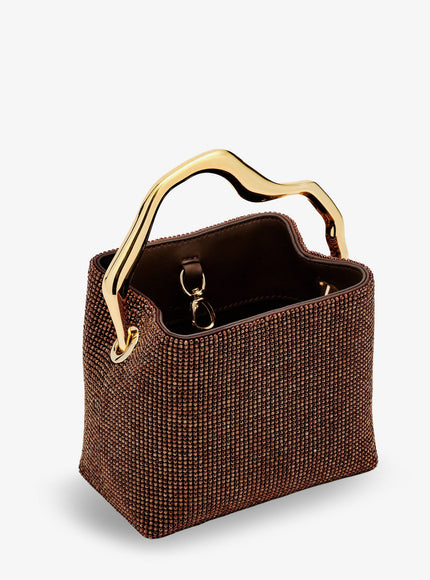 Cult Gaia Solene Mini Handbag With All-Over Crystals