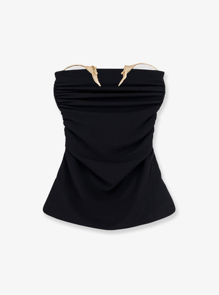 Cult Gaia Isiah Viscose Top Black