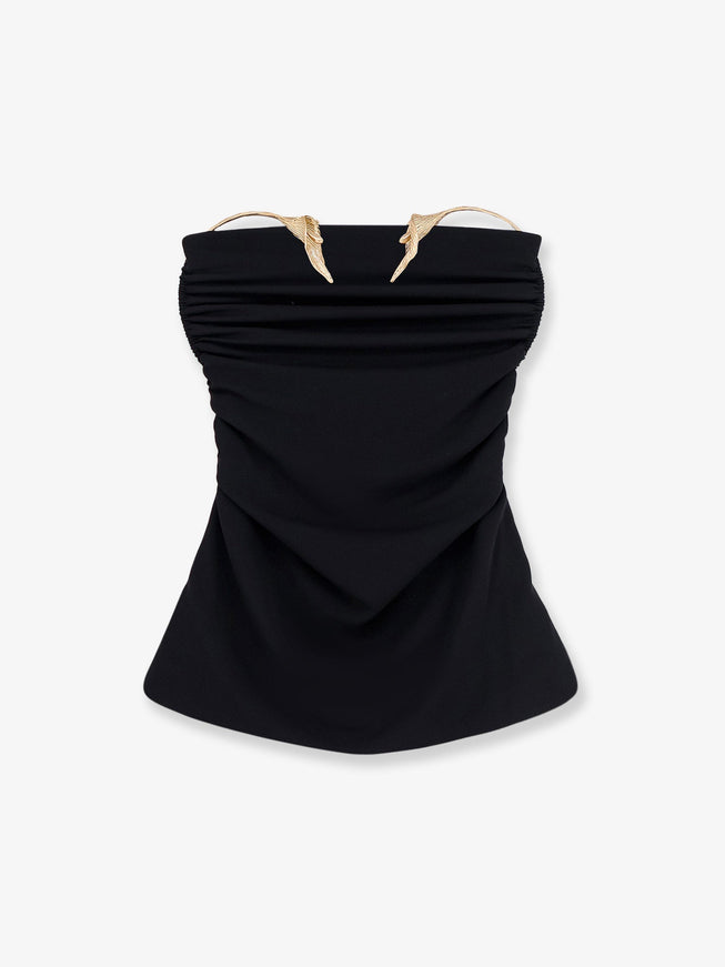 Cult Gaia Isiah Viscose Top Black