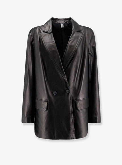 Dfour Leather Jacket 40 Nero