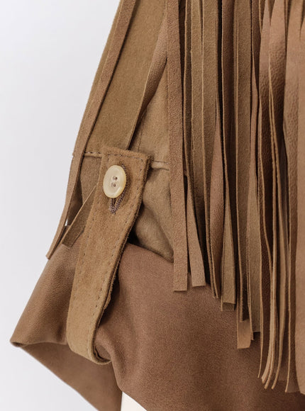 Dfour Fringed Suede Jacket
