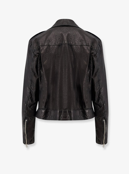 Dfour Natural Washed Leather Jacket