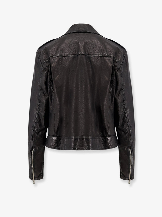 Dfour Natural Washed Leather Jacket