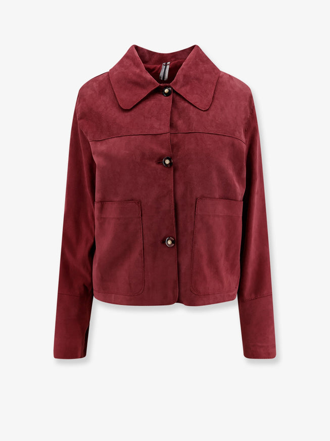 Dfour Suede Jacket 40 Bordeaux