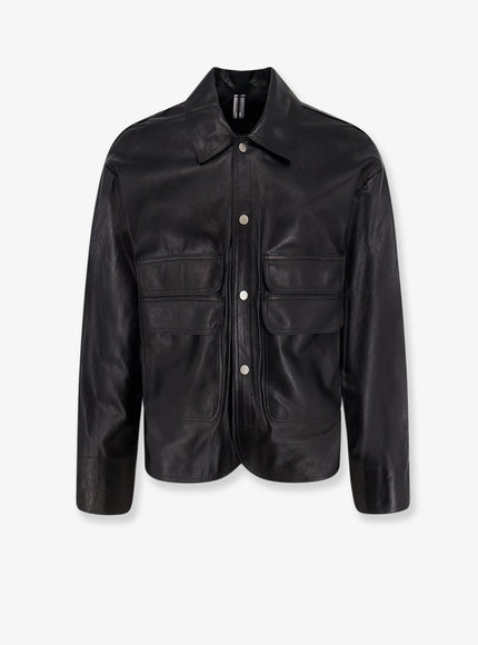 Dfour Leather Jacket Nero
