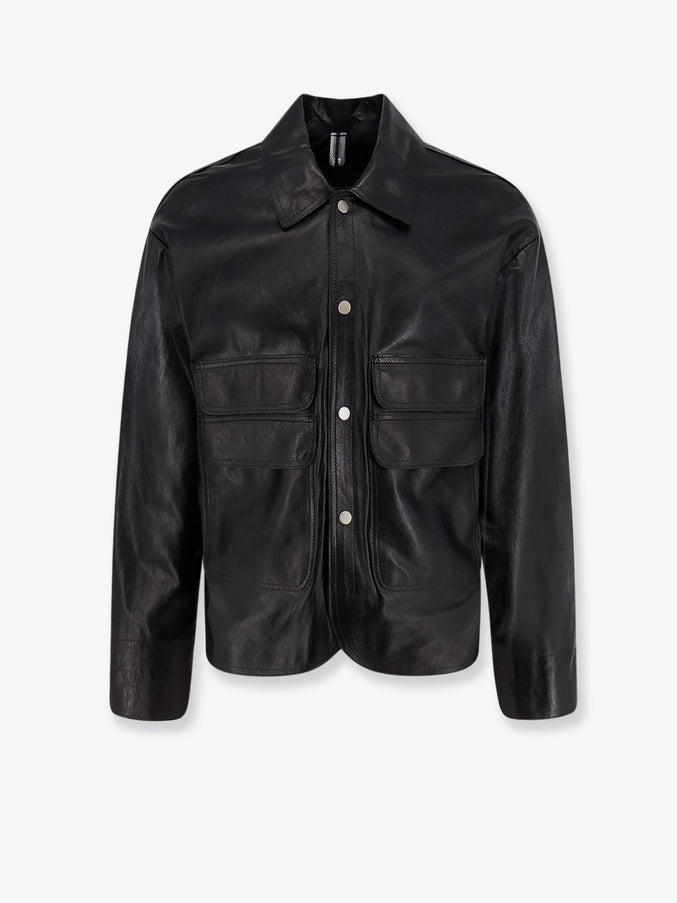 Dfour Leather Jacket Nero