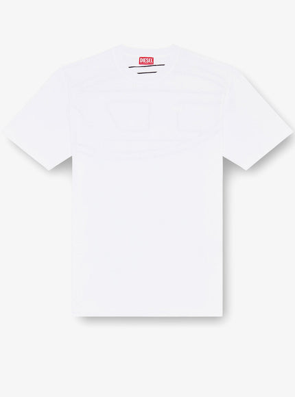 Diesel T-Boggy-Megoval-D Cotton T-Shirt Bianco