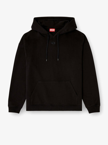 Diesel S-Boxt-Hood-Dco Cotton Sweatshirt Nero