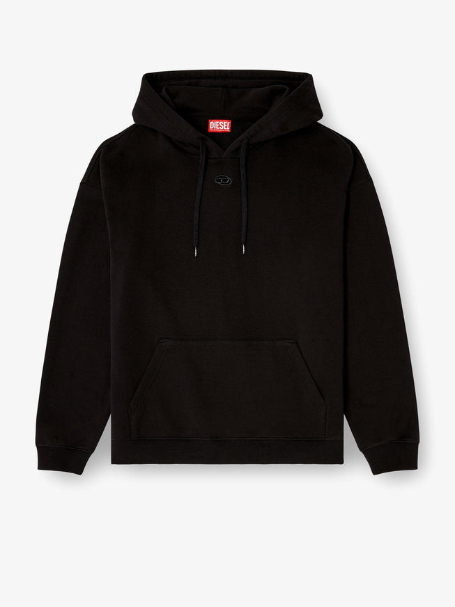Diesel S-Boxt-Hood-Dco Cotton Sweatshirt Nero