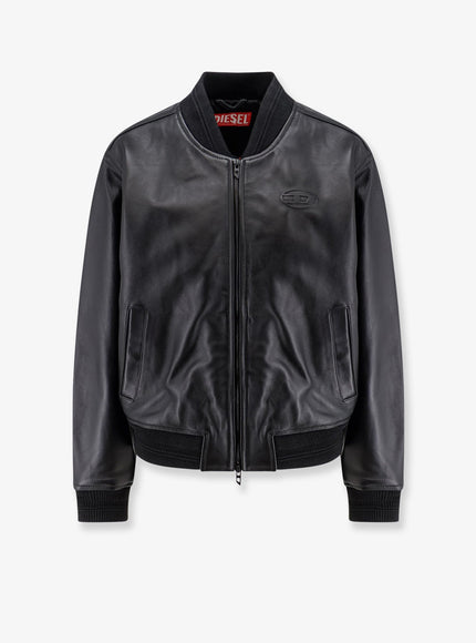 Diesel Ilyan Leather Jacket Nero