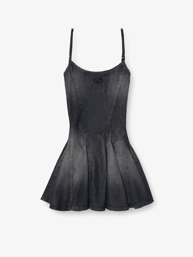 Diesel De-Spoky-S Denim Short Dress Nero