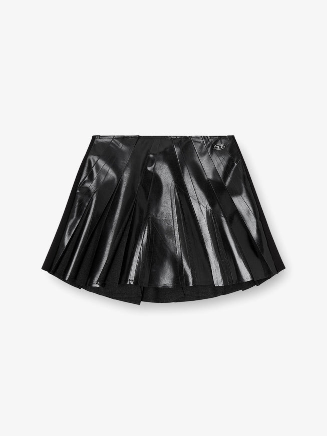 Diesel O-Zirc--S1 Virgin Wool Blend Skirt Nero