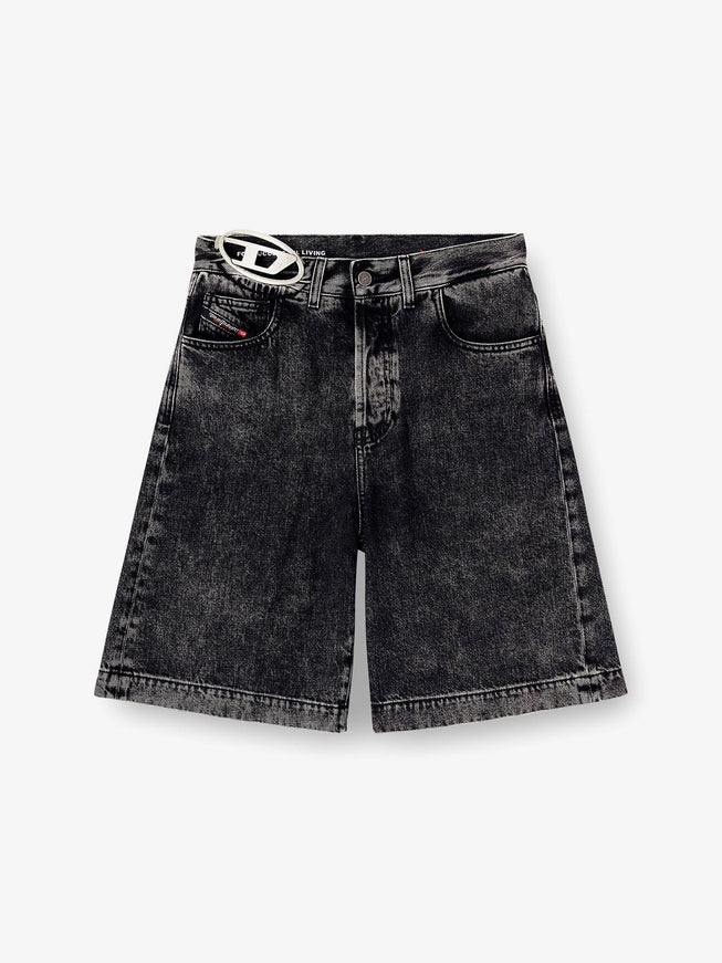 Diesel De-Sire-Short- S2 Black Denim Bermuda Shorts Nero