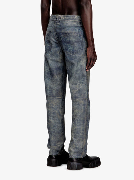 Diesel P-Vyll-Qmbw Leather Trousers