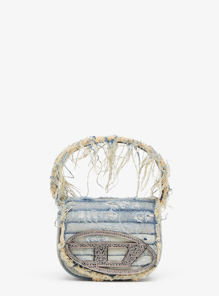 Diesel 1Dr Xs Leather Crossbody Bag Uni Grigio