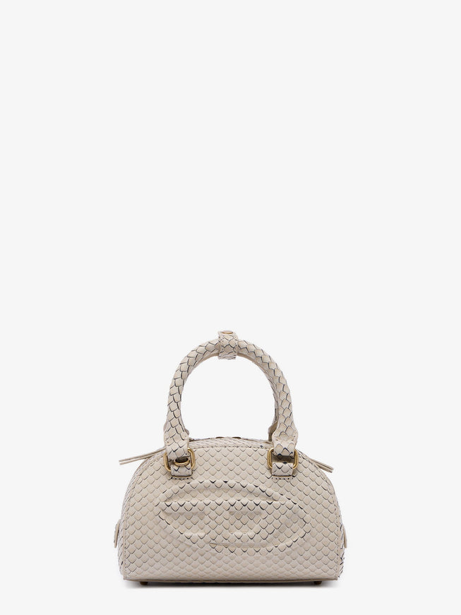 Diesel 1Dr Dome Python Leather Crossbody Bag Uni Beige