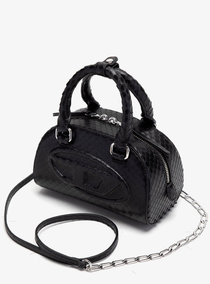 Diesel 1Dr Dome Python Leather Crossbody Bag