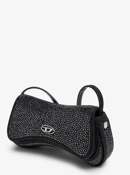 Diesel Play Crossbody Xs Shoulder Bag With All-Over Rhinestones