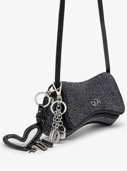 Diesel Play Crossbody Xs Shoulder Bag With All-Over Rhinestones