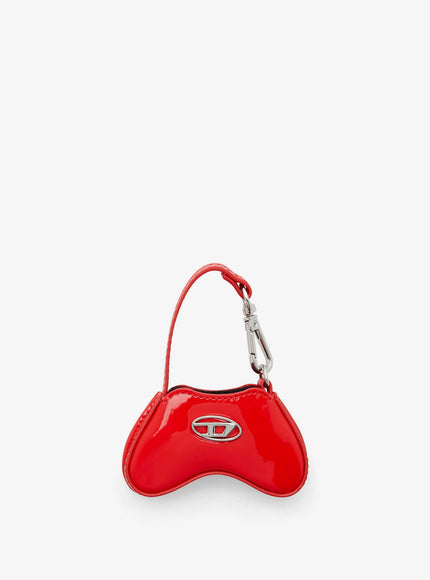 Diesel Play Charm Shiny Keychain Uni Rosso