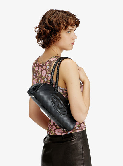Diesel 1Dr Python-Effect Leather Shoulder Bag
