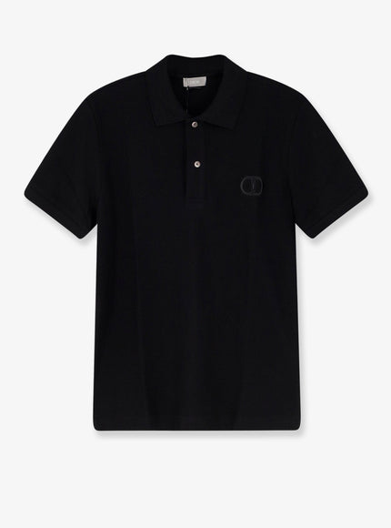 Dior Cotton Piqué Polo Shirt S Noir