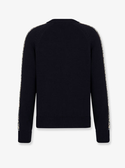Dior Cotton Sweater With Silk Inserts