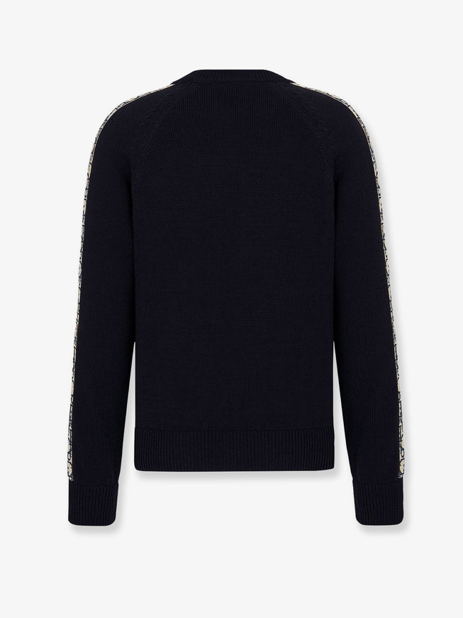 Dior Cotton Sweater With Silk Inserts