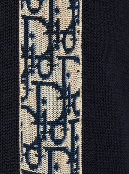 Dior Cotton Sweater With Silk Inserts