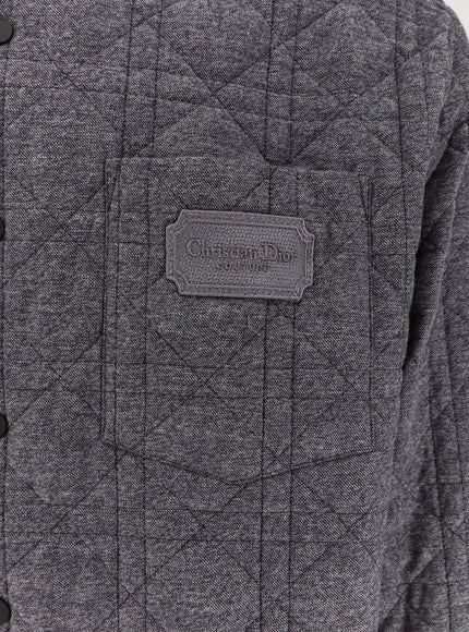 Dior Cannage Shirt Jacket With Embroidery Christian Dior Couture