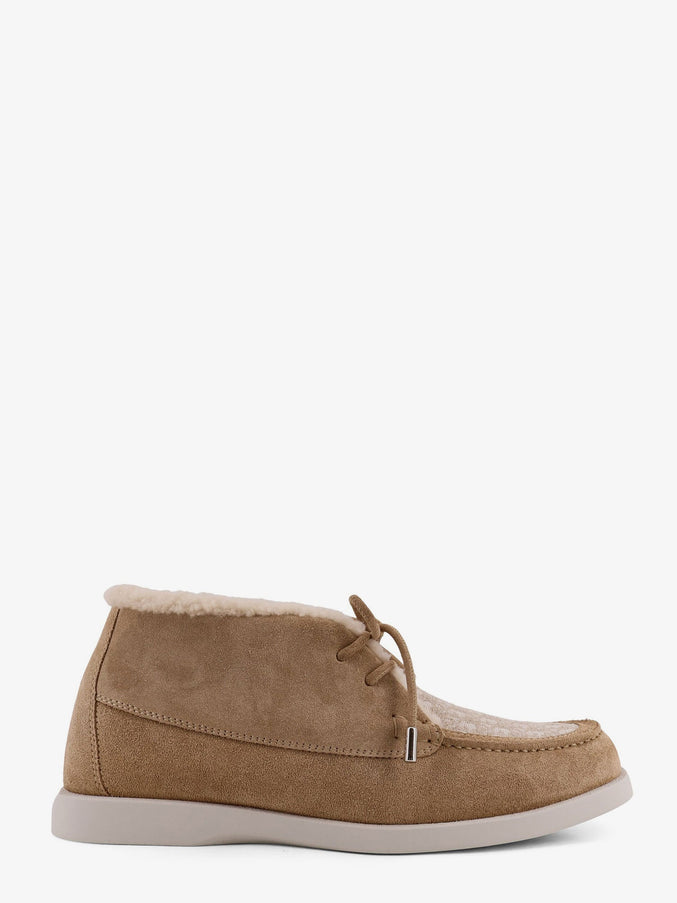Dior Dior Granville Suede Lace-Up With Dior Oblique Logo Beige