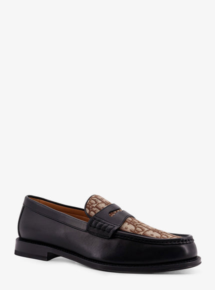 Dior Leather Loafers With Dior Oblique Detail