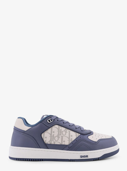 Dior B27 Leather Sneakers With Dior Oblique Galaxy Logo Blue