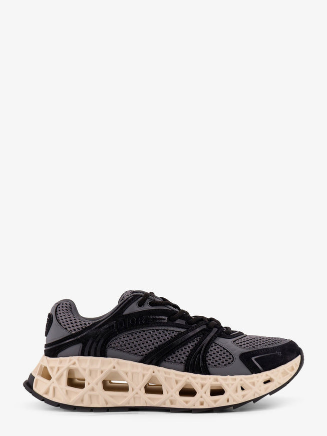 Dior Mesh Sneakers With Suede Inserts Black Grey