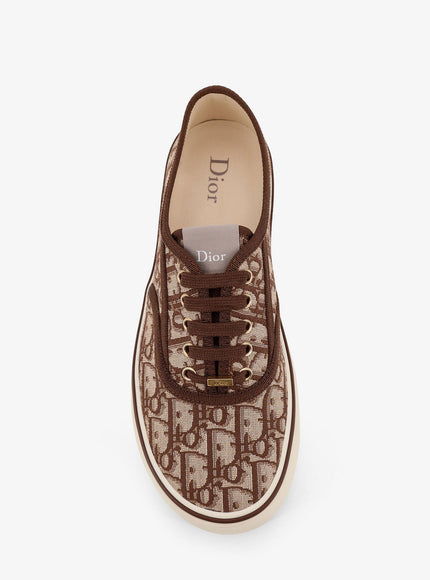 Dior Saltwind Canvas Sneakers With Dior Oblique Embroidery
