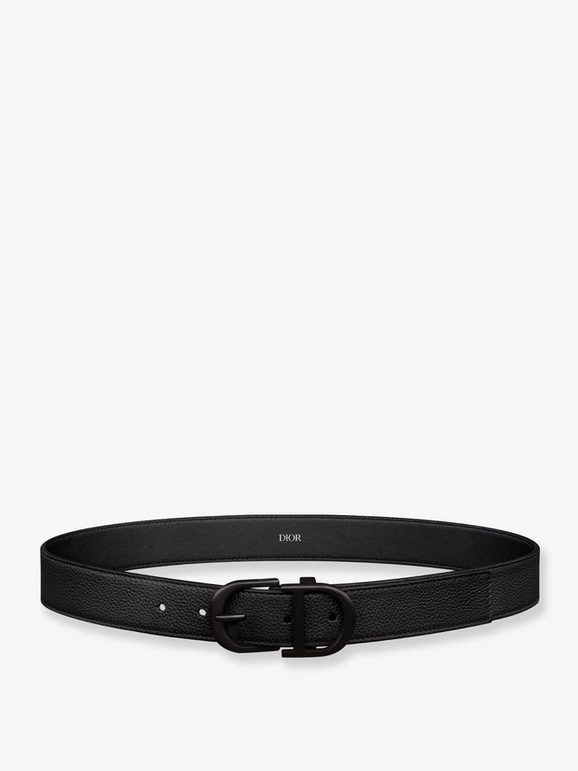 Dior Cd Leather Belt Noir Multi