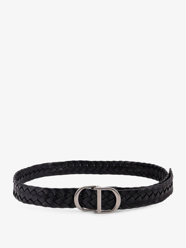 Dior Woven Leather Belt Noir