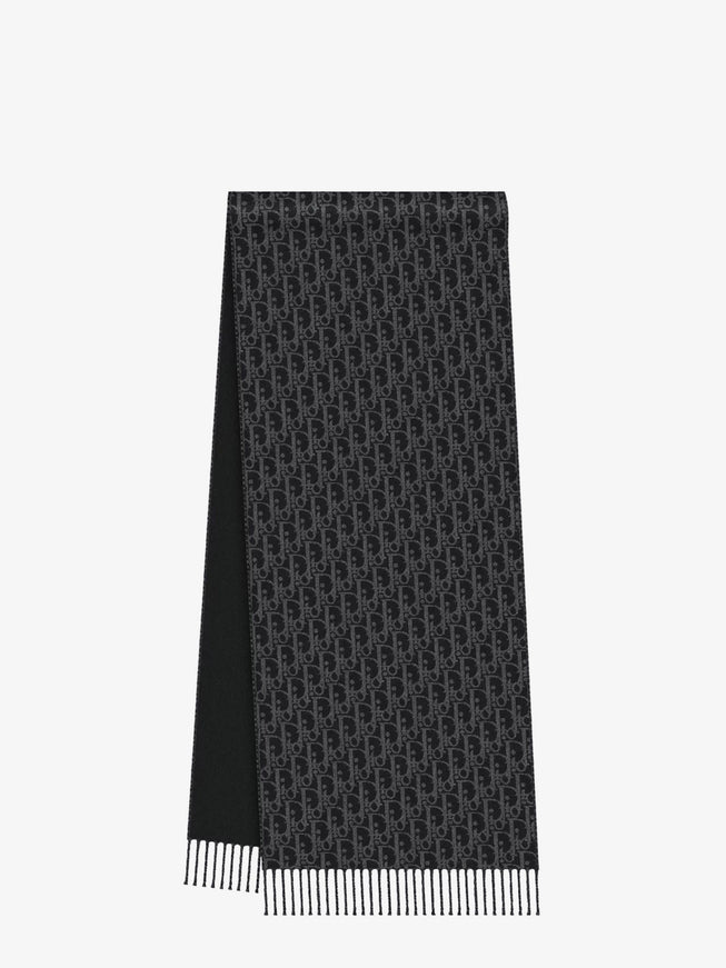 Dior Wool And Cashmere Scarf Uni Noir