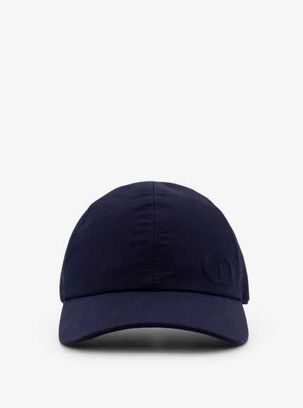 Dior Cotton Hat With Embroidered Cd Logo Bleu
