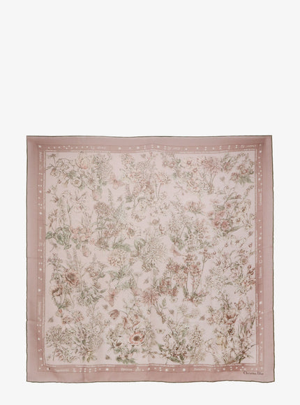 Dior Cashmere Foulard Uni Rosefonce