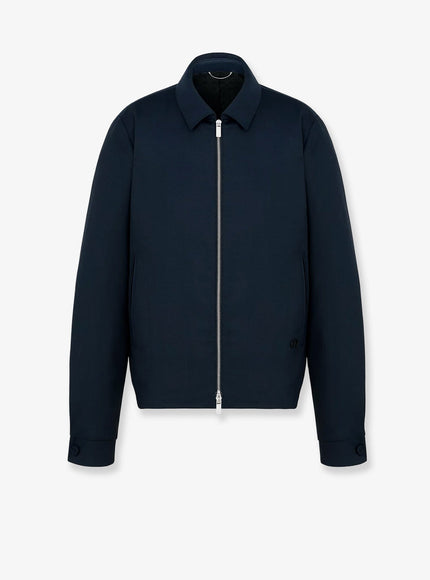 Dior Stretch Virgin Wool Jacket 46 Bleu Marine