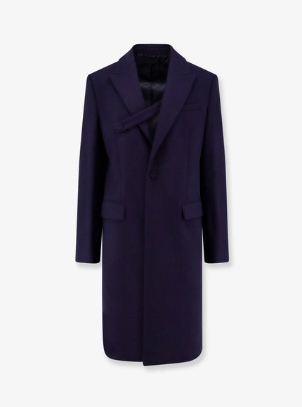 Dior Single-Breasted Virgin Wool Coat Noir