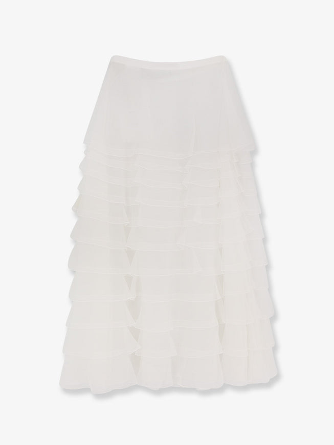 Dior Voile Ruffle Skirt