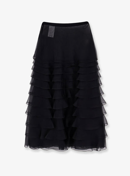 Dior Voile Ruffle Skirt