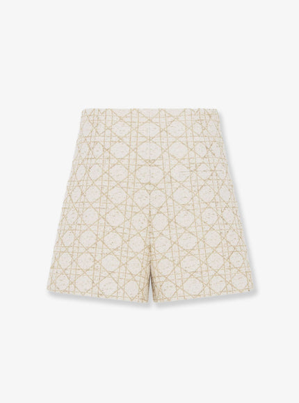 Dior Macrocannage Lurex Shorts/Skirt
