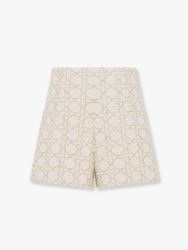 Dior Macrocannage Lurex Shorts/Skirt