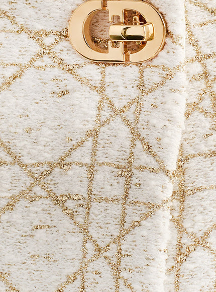 Dior Macrocannage Lurex Shorts/Skirt